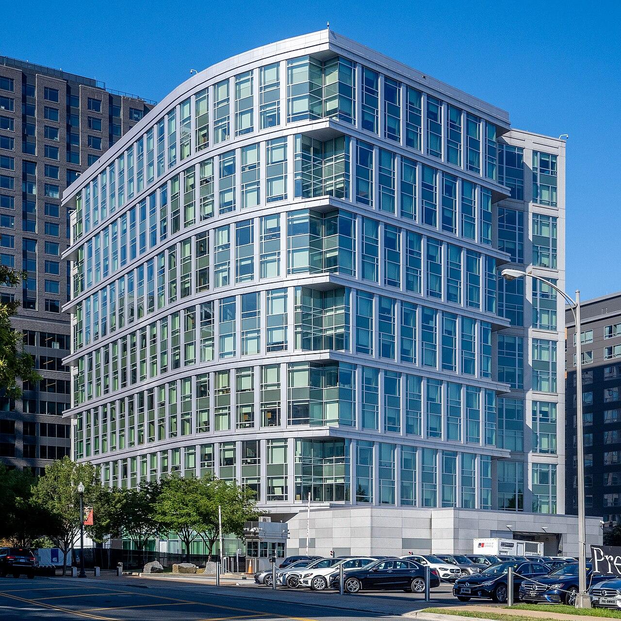 Exterior of the DARPA headquarters building.